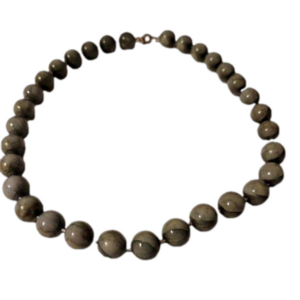 Vintage Fun & Funky Green Bead Necklace